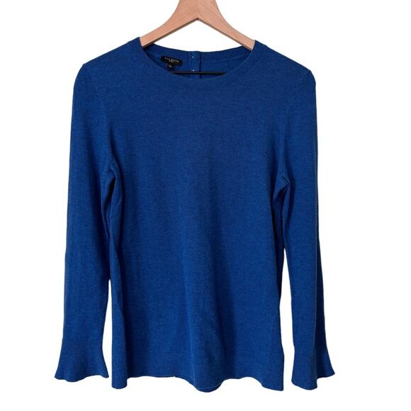 Talbots New Blue Wool Blend Crewneck Sweater MP - Picture 1 of 7